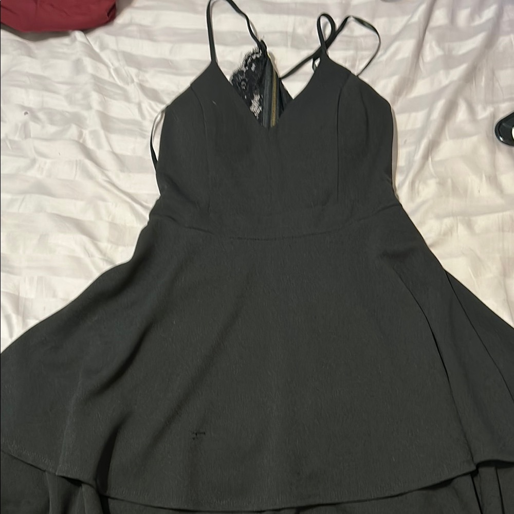 B Darlin Black High Low Cocktail Dress